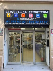 Fachada del local de Instalaciones Kone en la calle Lepanto, 220, de Barcelona